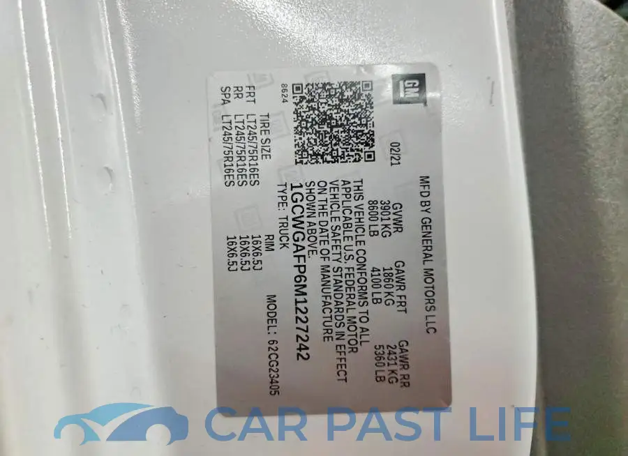 1GCWGAFP6M1227242# 13