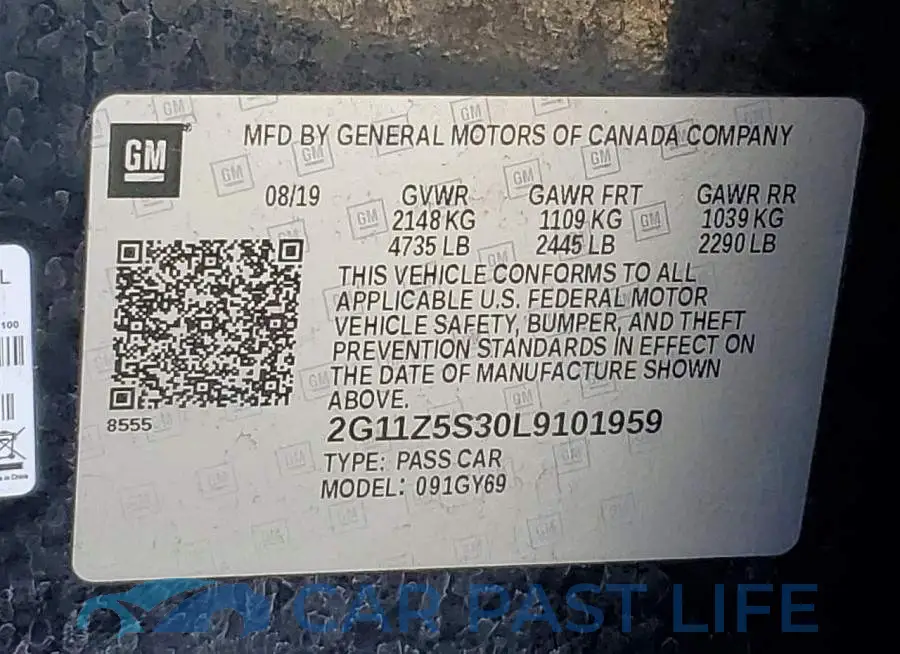 2G11Z5S30L9101959# 12