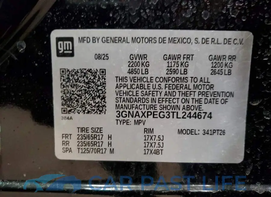 3GNAXPEG3TL244674# 14