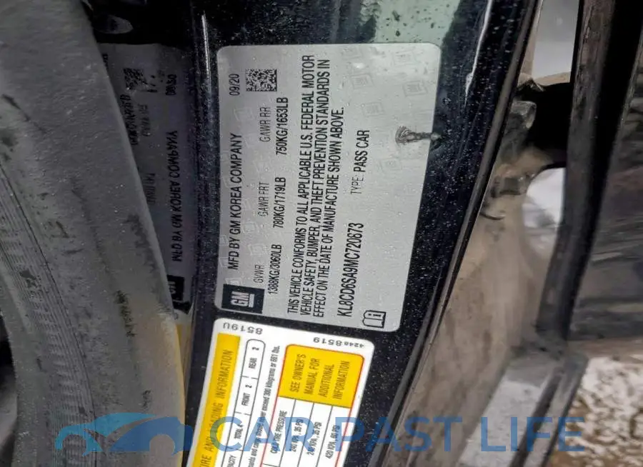 KL8CD6SA9MC720873# 12