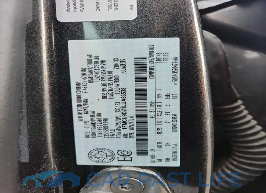 1FMCU9DZ1LUA86538# 13
