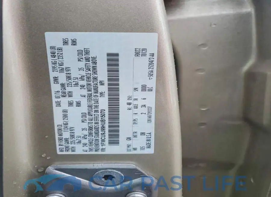 1FMCU9J99HUB15070# 14