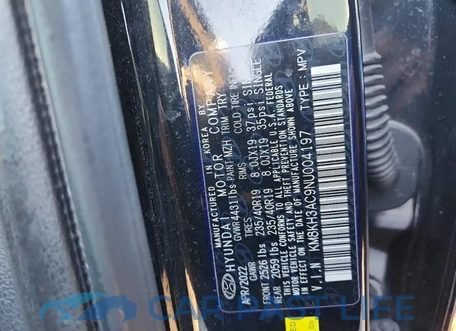 KM8KH3AC9NU004197# 13