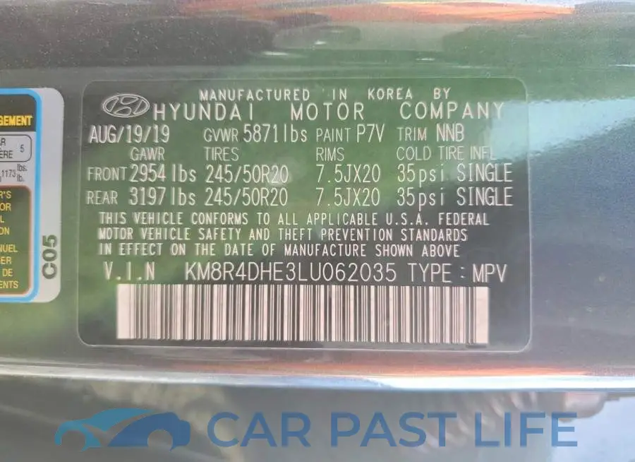 KM8R4DHE3LU062035# 14