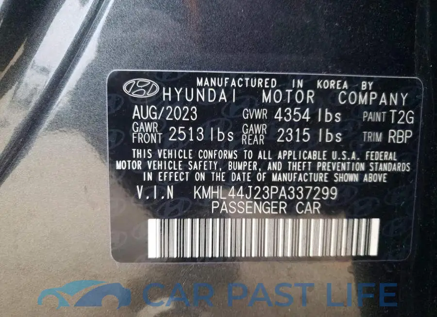 KMHL44J23PA337299# 12
