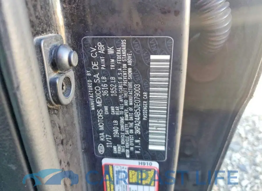 3KPA24AB5JE079003# 12