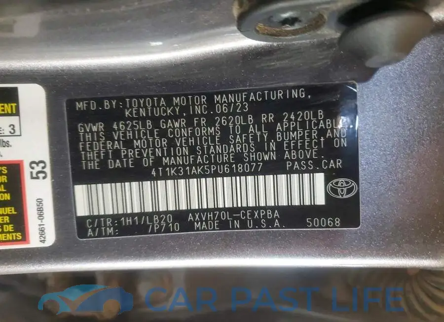 4T1K31AK5PU618077# 12