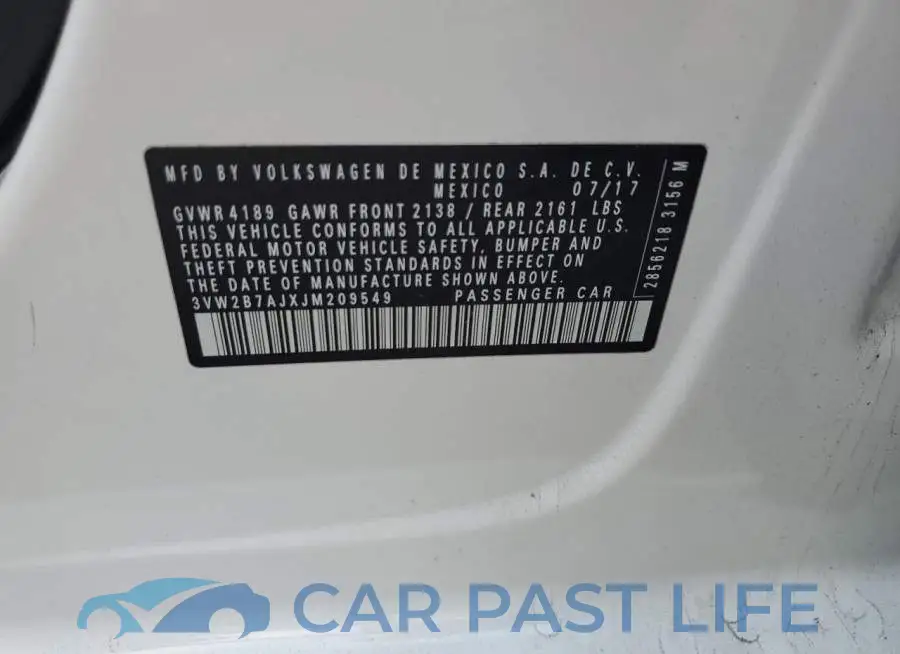 3VW2B7AJXJM209549# 12