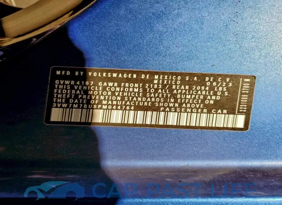 3VW7M7BU8PM044764# 12