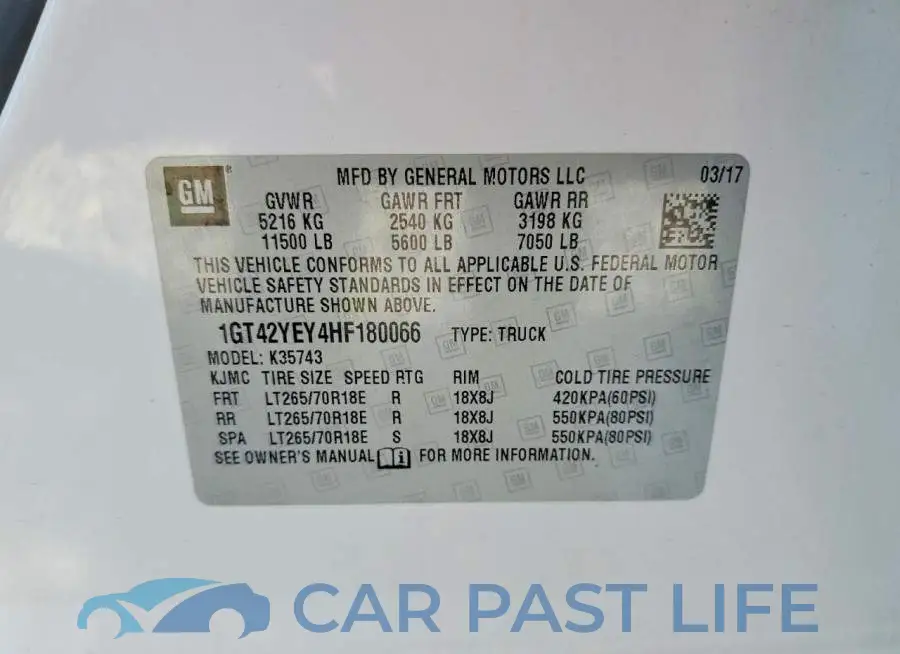 1GT42YEY4HF180066# 12