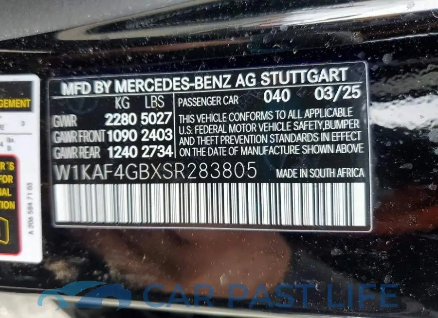 W1KAF4GBXSR283805# 13