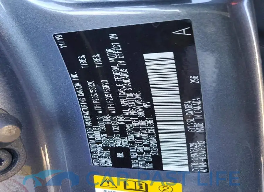 2T2HGMDA6LC045961# 13