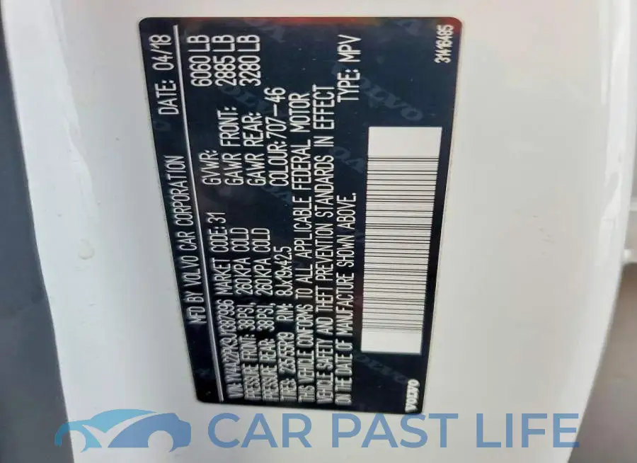 YV4A22PK9J1387996# 13