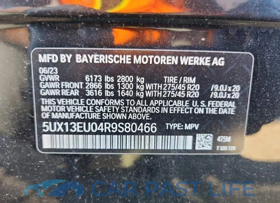 5UX13EU04R9S80466# 13