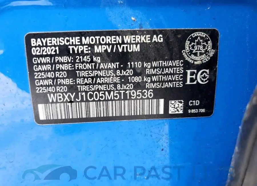 WBXYJ1C05M5T19536# 13