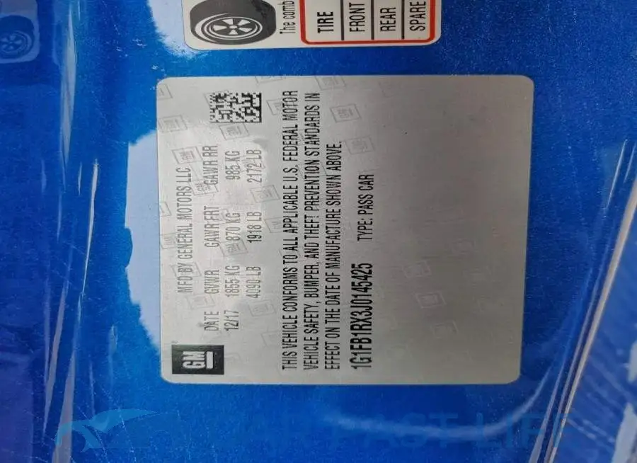 1G1FB1RX3J0145425# 13