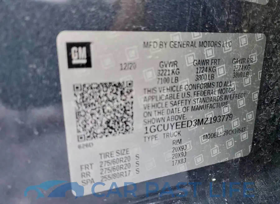 1GCUYEED3MZ193779# 13