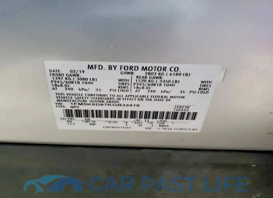 1FM5K8D87KGB32418# 14
