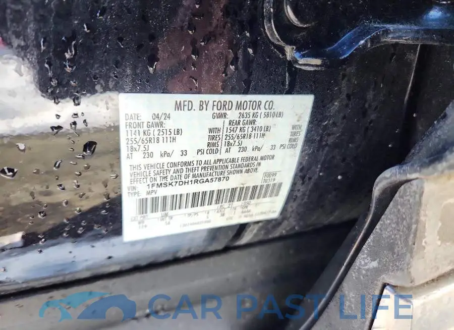 1FMSK7DH1RGA57870# 13