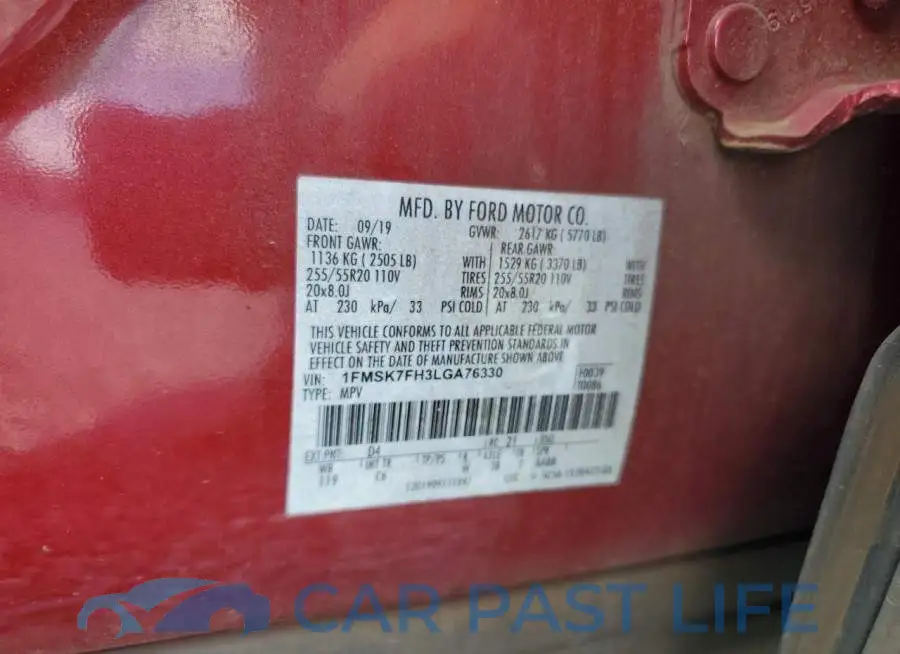 1FMSK7FH3LGA76330# 13