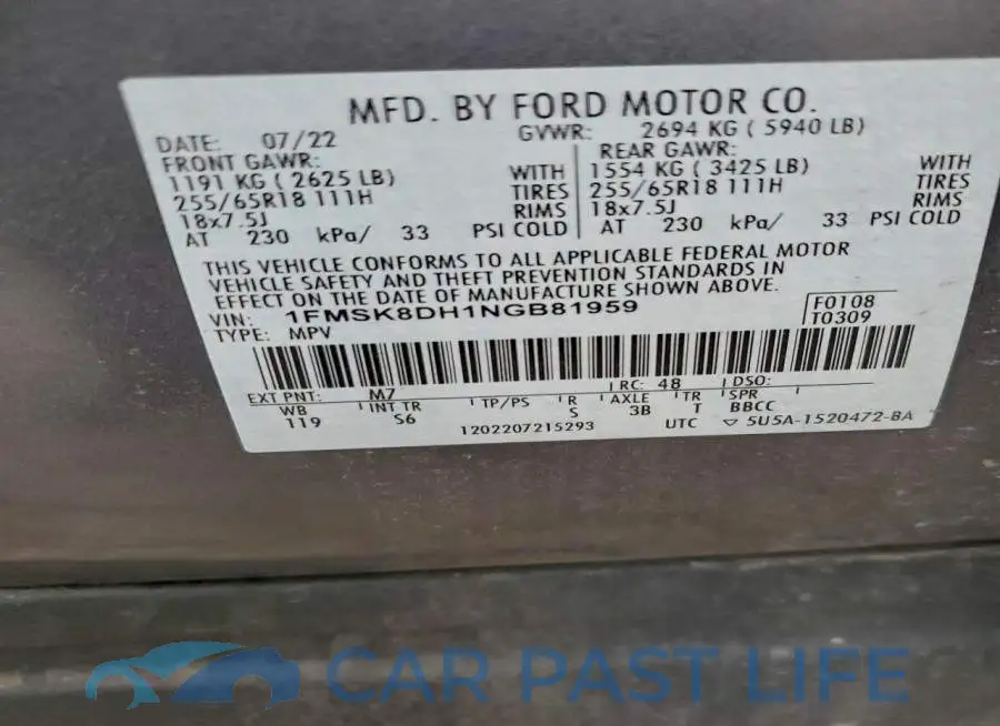 1FMSK8DH1NGB81959# 14