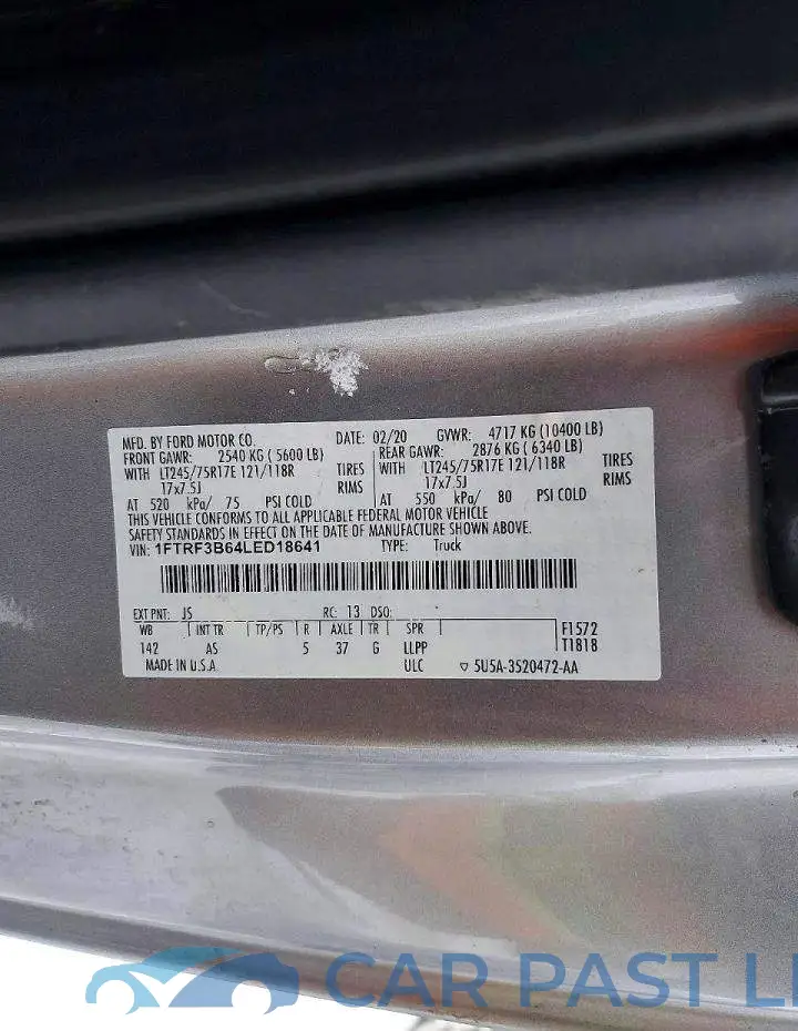 1FTRF3B64LED18641# 12