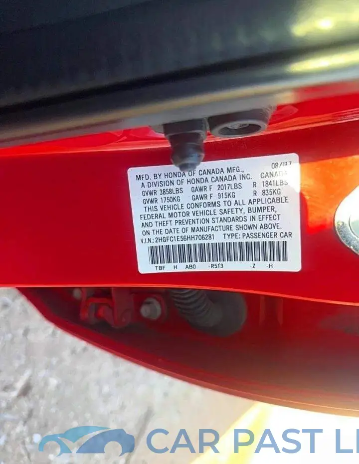 2HGFC1E56HH706281# 10
