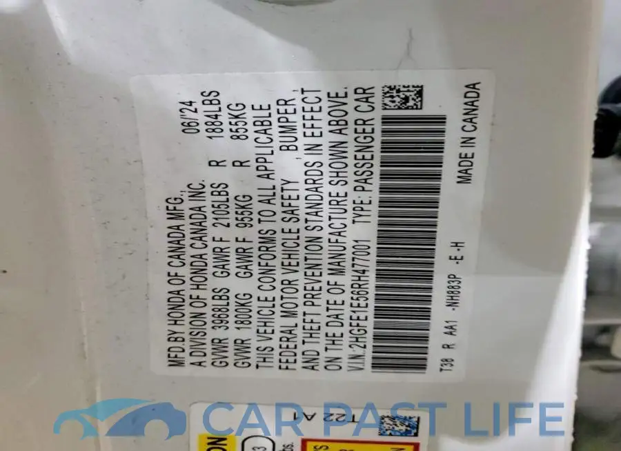 2HGFE1E56RH477001# 13