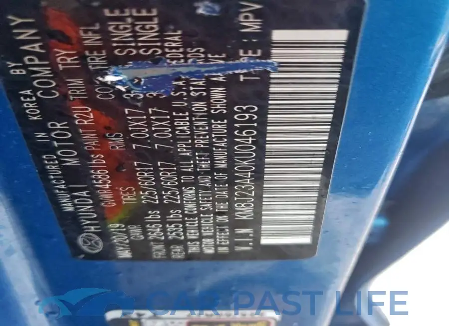 KM8J23A40KU046193# 13
