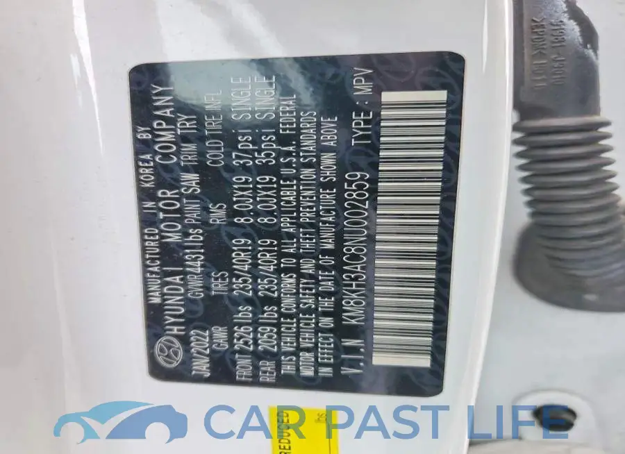 KM8KH3AC8NU002859# 13