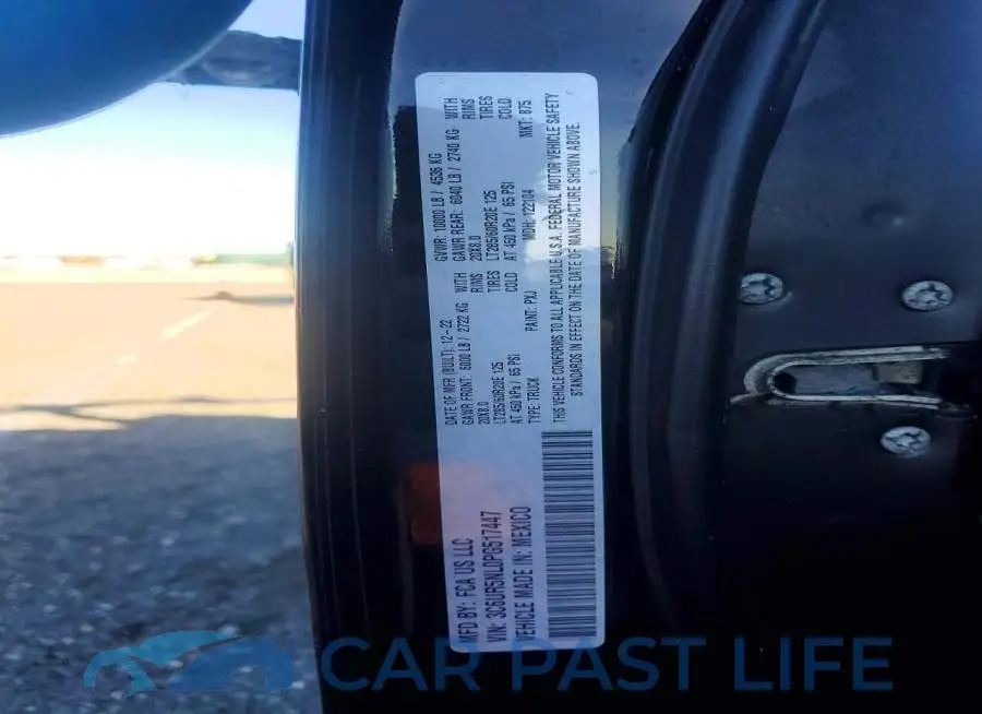 3C6UR5NL0PG517447# 12