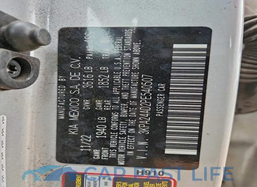 3KPA24AD2PE540507# 13