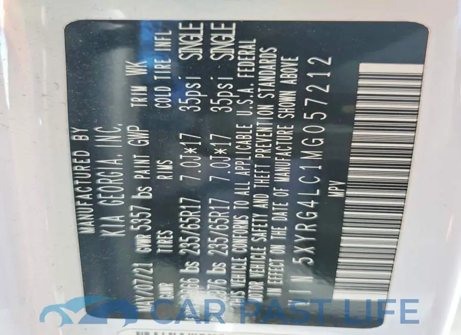 5XYRG4LC1MG057212# 14