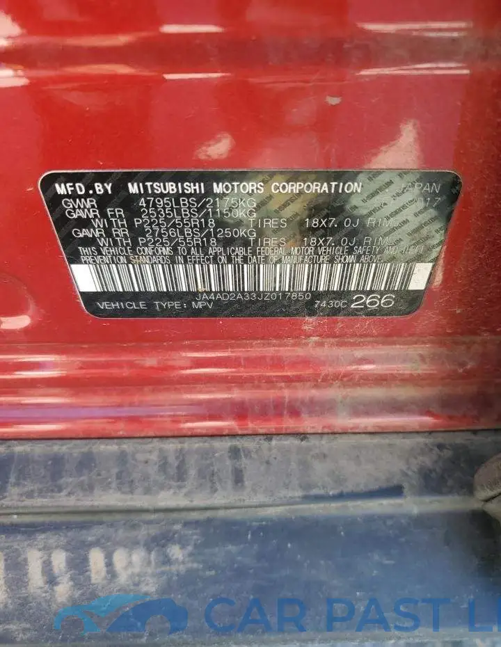 JA4AD2A33JZ017850# 13