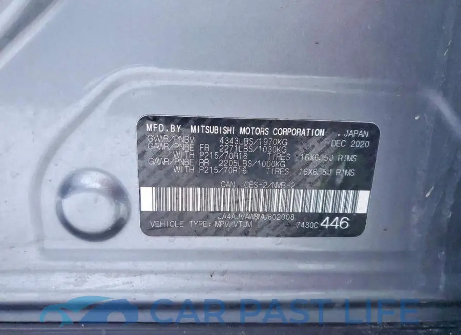 JA4AJVAW8MU602008# 13