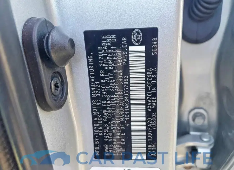 4T1C11AK3MU552862# 12