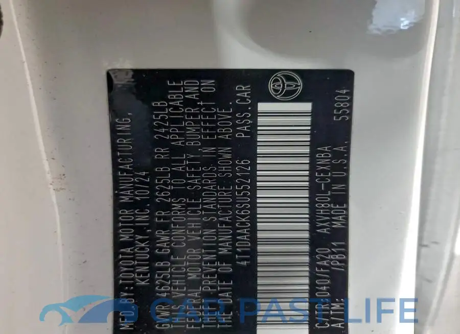 4T1DAACK6SU552126# 13
