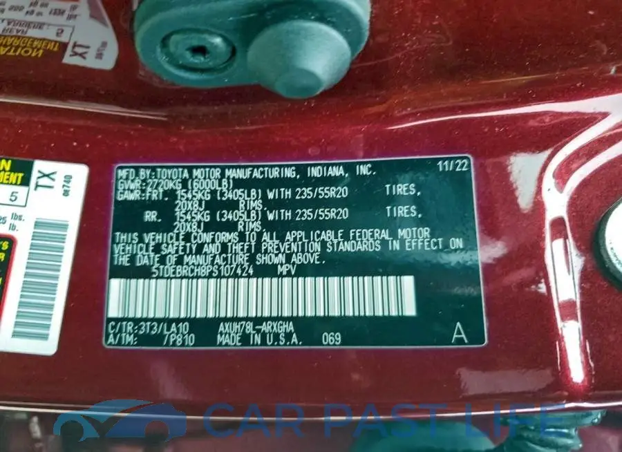 5TDEBRCH8PS107424# 13
