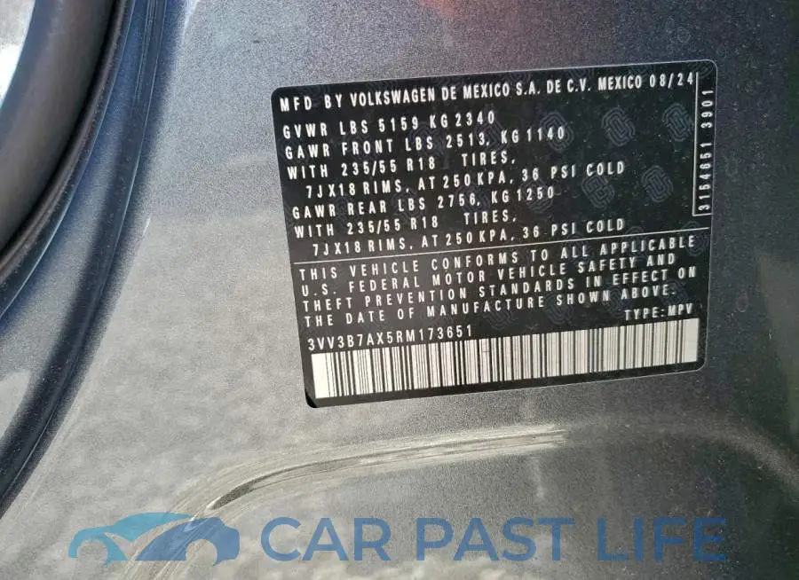 3VV3B7AX5RM173651# 13