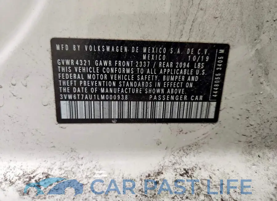 3VW6T7AU1LM000938# 13