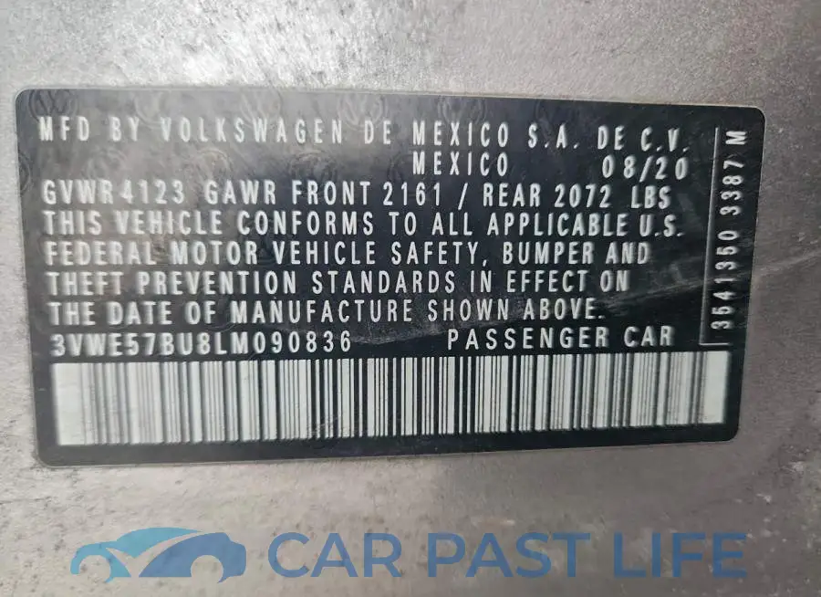 3VWE57BU8LM090836# 12