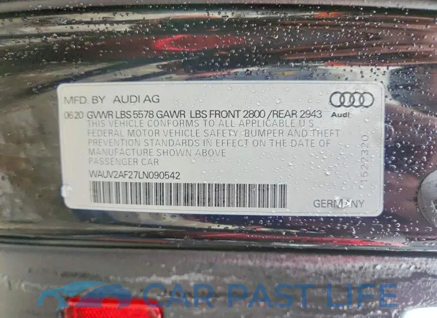 WAUV2AF27LN090542# 13