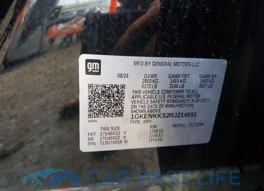1GKENKKS2RJ214551# 13