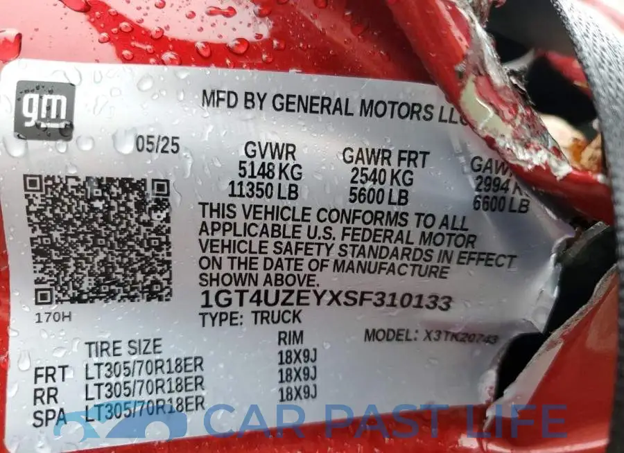 1GT4UZEYXSF310133# 12