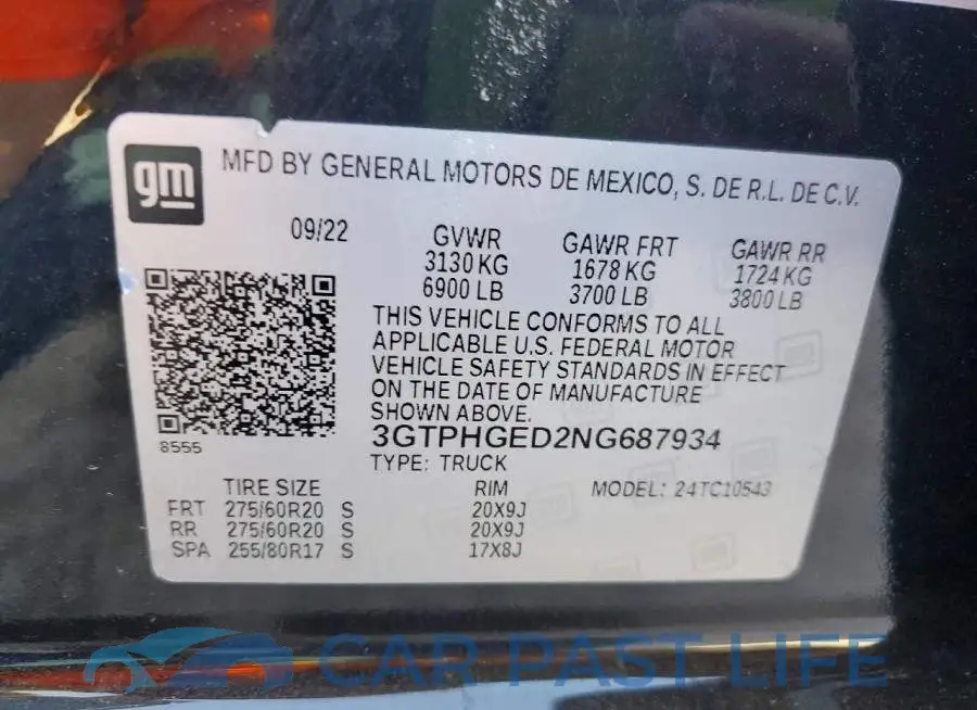 3GTPHGED2NG687934# 12