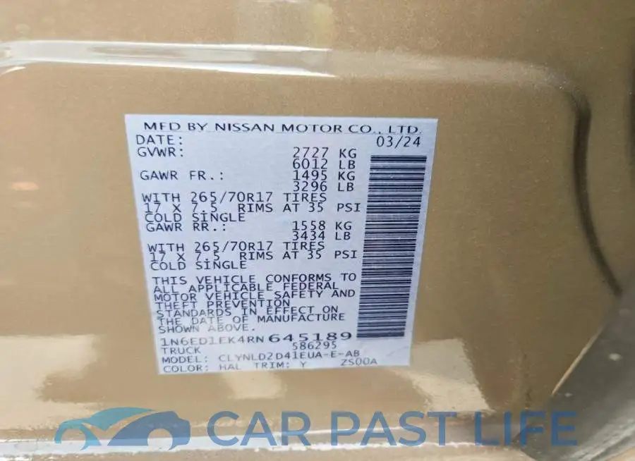 1N6ED1EK4RN645189# 12