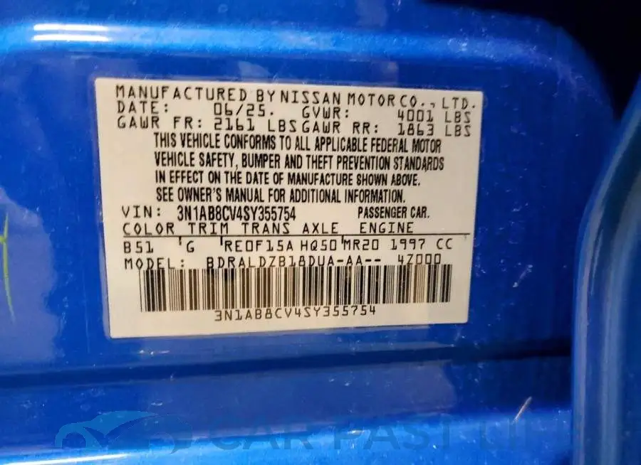 3N1AB8CV4SY355754# 12