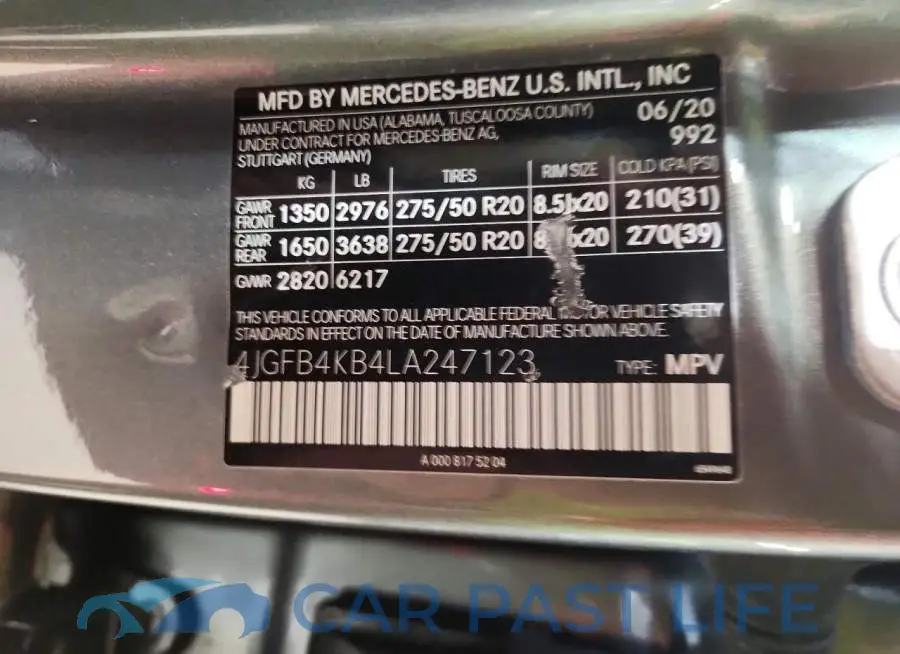 4JGFB4KB4LA247123# 13
