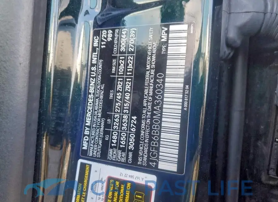4JGFB6BB0MA360340# 13