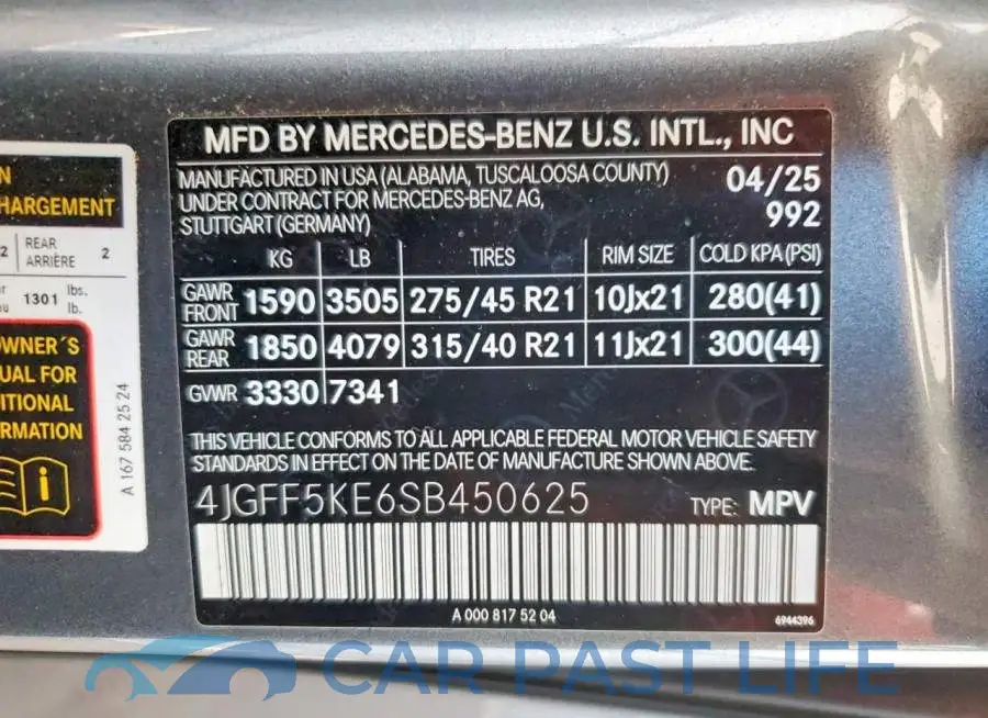 4JGFF5KE6SB450625# 14